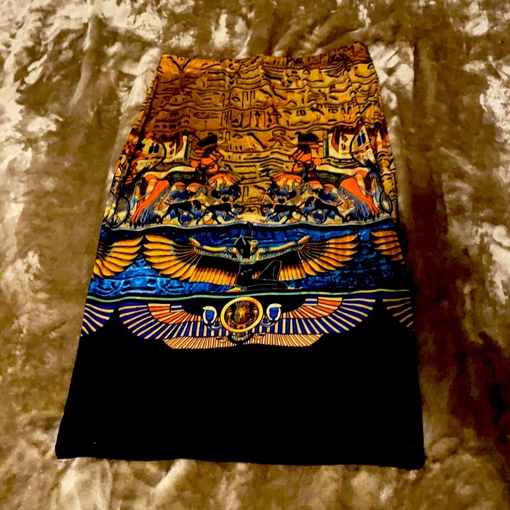Egyptian Print Skirt